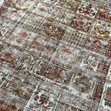 6’10 x 9’11 Classic Antique Carpet Blue, Red, Green & Bone
