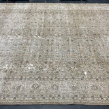 Hold for CHI til 3/9*9’ x 12’4 Classic Vintage Rug Muted Gray, Sage Green + Brown