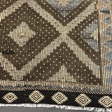 7 x 11 Cicim (jijim) Carpet Large Vintage Turkish Bohemian Kilim Rug Muted