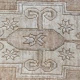 1’4 x 3’4 Antique Taspinar Rug Muted Camel Brown & Greige Monochromatic