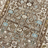 3’2 x 15’2 Classic Vintage Runner Muted Brown, Beige & Denim '5309