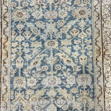 2’10 x 11’7 Classic Antique Runner Muted Denim Blue & Gray
