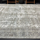 9’3 x 13’4 Classic Antique Sultanabad Rug Muted Gray, Sage Green & Brown '5318