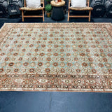 7’ x 10’1 Classic Vintage Rug Copper, Sea Blue & Bronze '4940