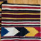 Set of 2 Vintage Turkish Kilim Pillows 19” x 19” Wool Carpet Fragment 1970's (cover only) 1270, 1303