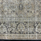 9’5 x 12’9 Classic Antique Rug Muted Black, Sage & Gray '5331