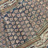 3’5  x 20’5 Classic Antique Runner Muted Blue-Black, Gray & Copper