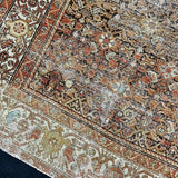 6’1 x 12’8 Classic Antique Runner Muted Copper, Brown, Bone & Denim