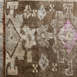 1’6 x 2’5 Antique Kars Rug Muted Brown, Beige & Pink '4736