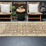 3’2 x 15’2 Classic Vintage Runner Muted Brown, Beige & Denim '5309