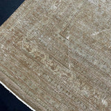 9’ x 13’3 Vintage Rug Camel Beige, Gray, Sage & Denim '4954