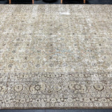 9’7 x 12’6 Classic Antique Rug Muted Beige, Brown & Clay Gray
