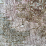 1’8 x 2’5 Antique Turkish Oushak Rug Muted Gray, Camel Beige & Pale Pink '4852