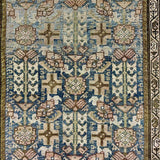 3’4 x 16’6 Classic Antique Runner Muted Blue, Beige & Green '5344