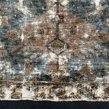 4’9 x 9’4 Classic Vintage Rug Muted Denim Blue, Copper & Tan SB '5235
