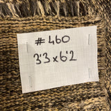 3’3 x 6’2  MCM Vintage Turkish kilim Grain Sack 60’s Gray Brown Tweed