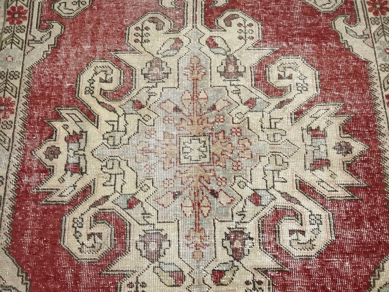 4 X 7 Vintage Turkish Oushak Rug Soft Colors